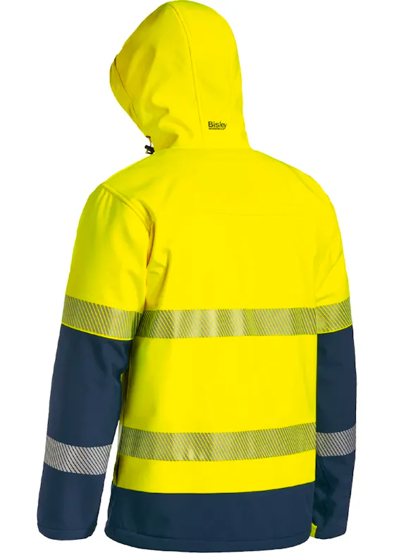 Bisley Taped Hi Vis Ripstop Bonded Fleece Jacket