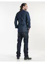 Chaud Devant Chef Jacket Parka Blue Denim miniatuur