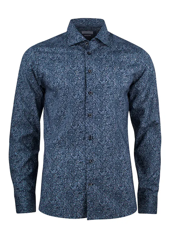 J. Harvest & Frost Indigo Bow 37 2903702 Hemd Slim Fit