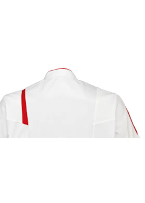 De Berkel zorgjas Lex wit/rood B2988326