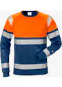 Fristads 129513 T-Shirt Met Lange Mouwen High Vis Klasse 1 7519 Thv UV-bescherming Stiby miniatuur