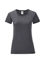 Fruit of The Loom F131 Iconic T-shirt Regular Fit Dames miniatuur