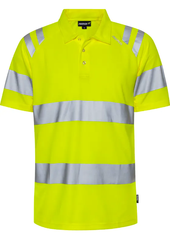 Fristads Hogezichtbaarheids Green 301022 Poloshirt High Vis Klasse 3 7861 GPST Stretch Trofta
