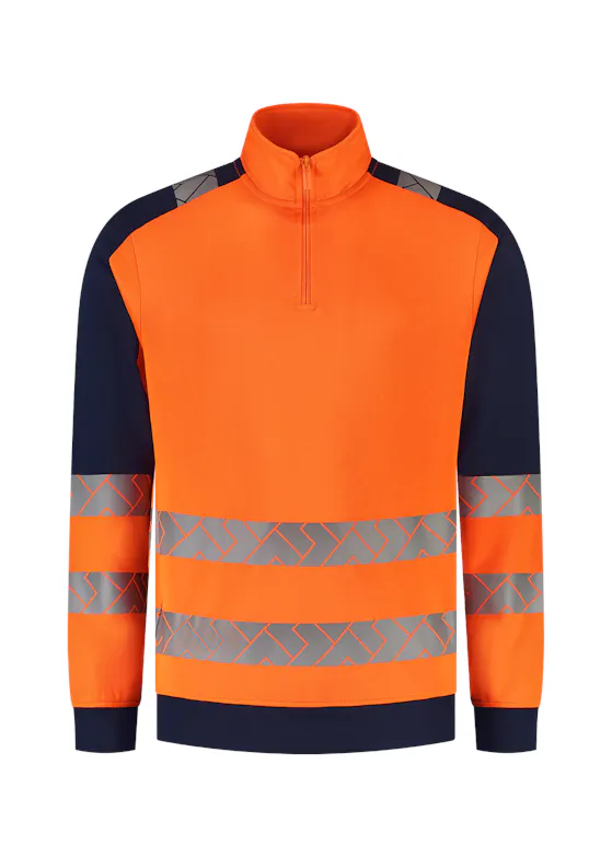 Tricorp 306106 Sweater Zip High Vis Industrieel Wasbaar Regular Fit Redefined