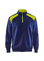 Blåkläder 33531158 Sweatshirt Bi-Colour met Halve Rits Reflecterend Schilder miniatuur