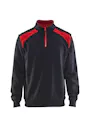 Blåkläder 33531158 Sweatshirt Bi-Colour met Halve Rits Reflecterend Schilder miniatuur