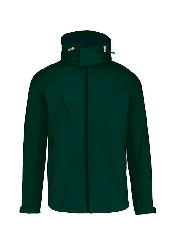 Kariban Heren softshell jas met afneembare capuchon