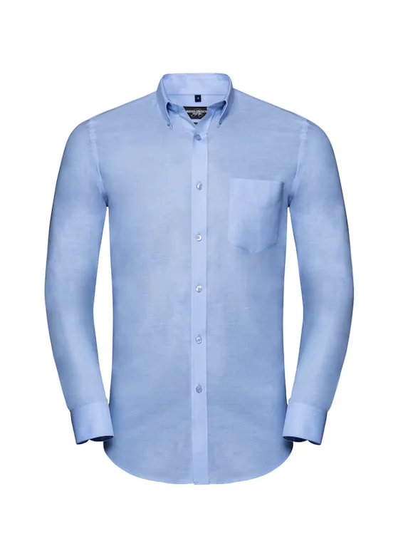Russell Z928 Oxford Shirt Long Sleeve Tailored Button-⁠Down Regular Fit