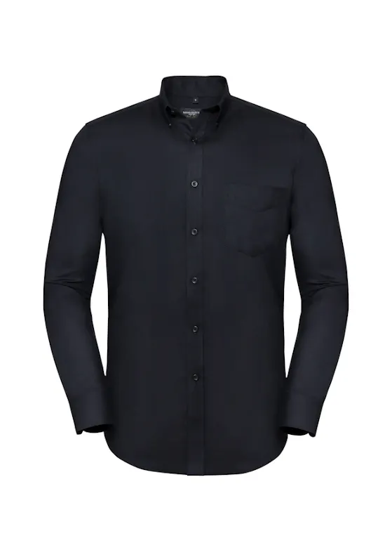 Russell Z928 Oxford Shirt Long Sleeve Tailored Button-⁠Down Regular Fit