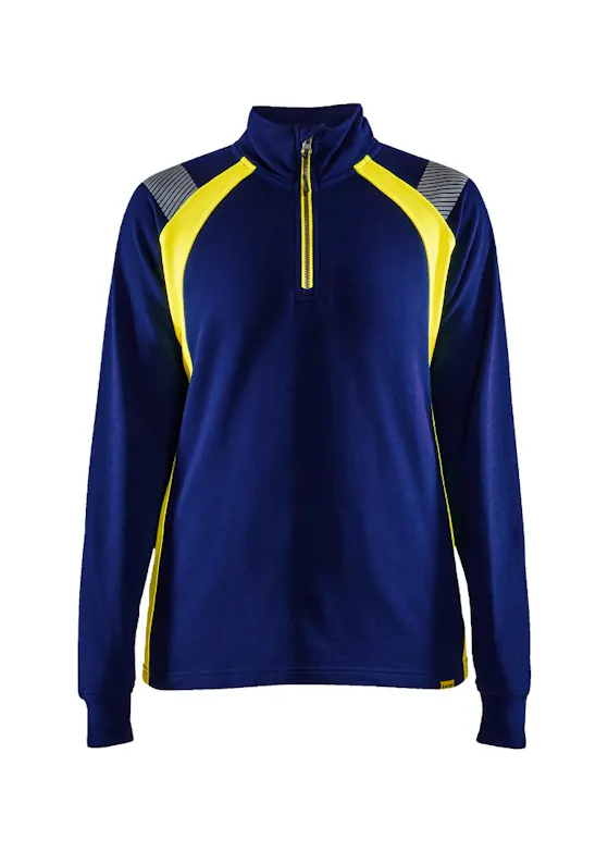Blaklader 3403 Sweatshirt Halve Rits Visible Reflecterend Dames