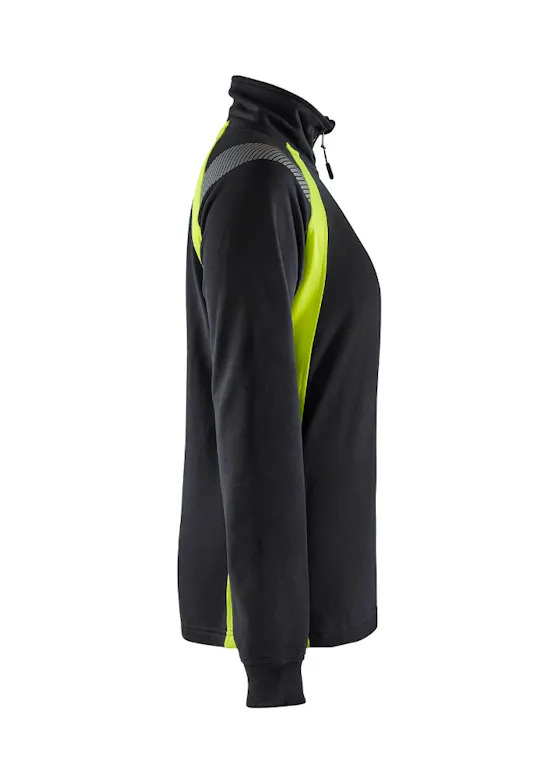 Blaklader 3403 Sweatshirt Halve Rits Visible Reflecterend Dames
