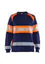 Blåkläder 34091158 Sweatshirt High Visibility Reflecterend Dames miniatuur