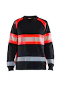 Blåkläder 34091158 Sweatshirt High Visibility Reflecterend Dames miniatuur