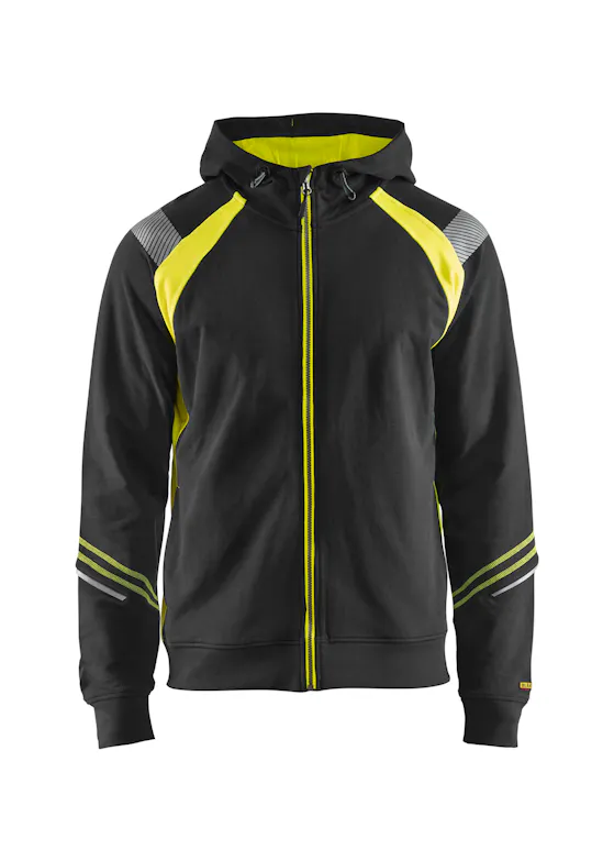 Blaklader 3433 Sweatshirt Hooded Rits Reflecterend Visible