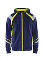 Blaklader 3433 Sweatshirt Hooded Rits Reflecterend Visible miniatuur