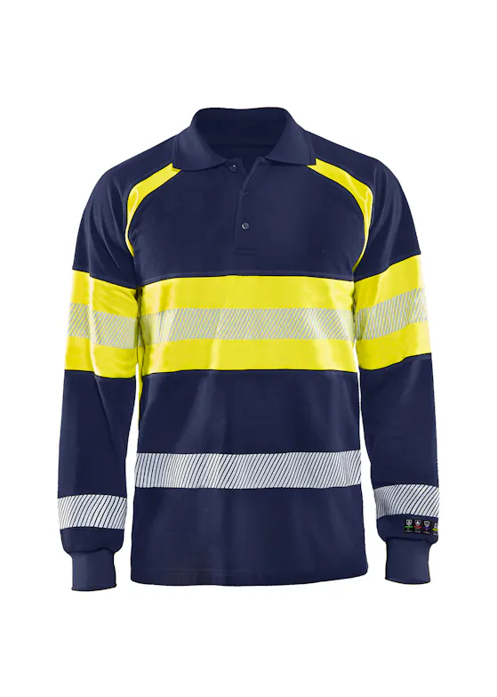 Blåkläder 3438 Multinorm Piqué polo lange mouw