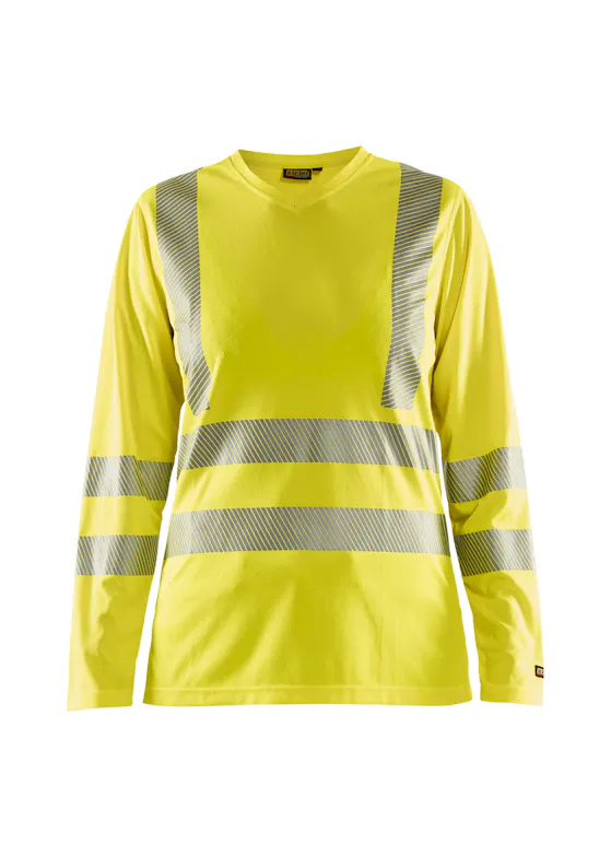 Blaklader 34851013 T-shirt Lange Mouw Reflecterend High Vis Dames
