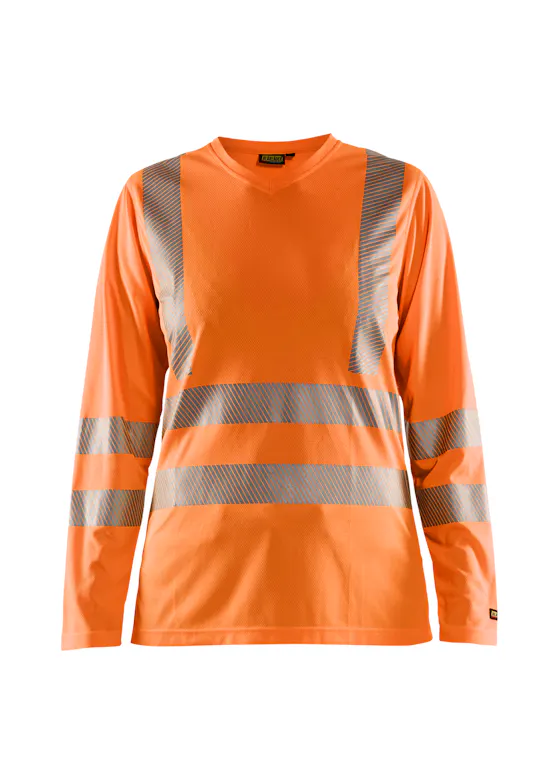 Blaklader 34851013 T-shirt Lange Mouw Reflecterend High Vis Dames