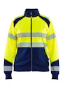 Blaklader 3508 Sweatshirt Met Rits High Vis Reflecterend Dames miniatuur