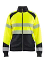 Blaklader 3508 Sweatshirt Met Rits High Vis Reflecterend Dames miniatuur