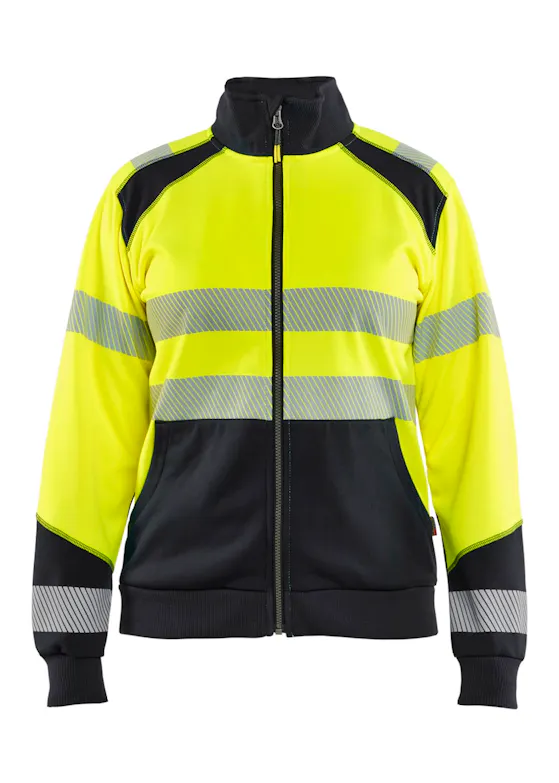 Blaklader 3508 Sweatshirt Met Rits High Vis Reflecterend Dames