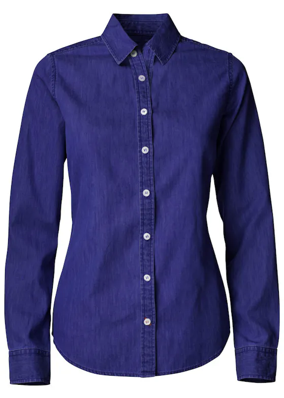Cutter & Buck Ellensburg 352405 Shirt Regular Fit Denim Dames