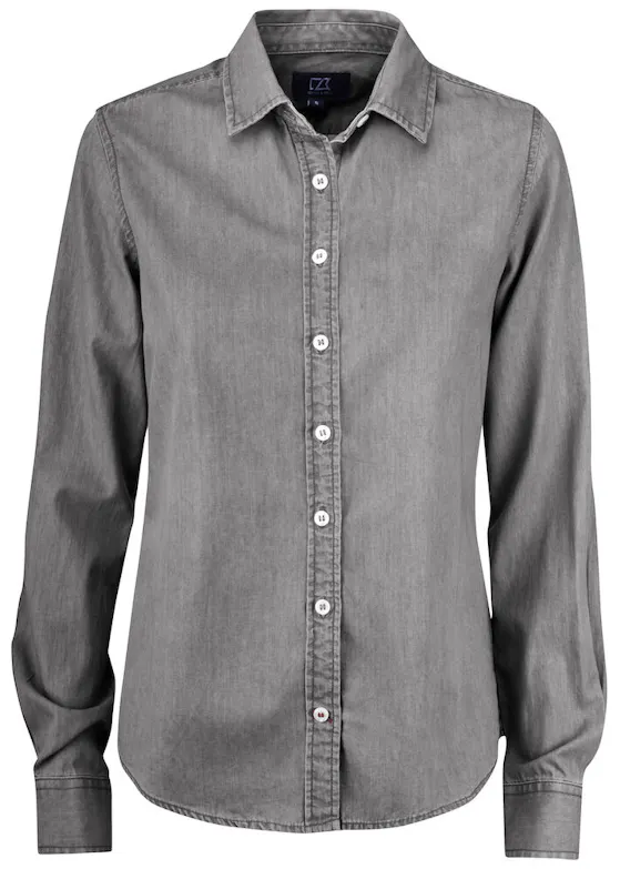 Cutter & Buck Ellensburg 352405 Shirt Regular Fit Denim Dames