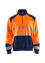 Blaklader 35562528 Sweatshirt Halve Rits High Vis Reflecterend miniatuur