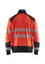 Blaklader 35562528 Sweatshirt Halve Rits High Vis Reflecterend miniatuur