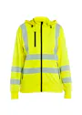 Blaklader 3574 Dames Sweatshirt Met Afneembare Capuchon High Vis miniatuur