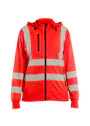 Blaklader 3574 Dames Sweatshirt Met Afneembare Capuchon High Vis miniatuur