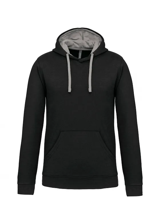Kariban K446 Sweater Hooded Gecontrasteerde Capuchon Regular Fit