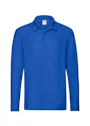 Fruit of The Loom Premium F541N Poloshirt Long Sleeve miniatuur