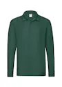 Fruit of The Loom Premium F541N Poloshirt Long Sleeve miniatuur