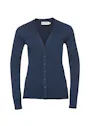 Russell Z715F V-Neck Knitted Cardigan Regular Fit Dames miniatuur