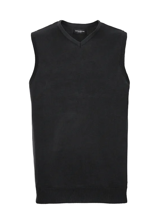 Russell Z716 Knitted Pullover V-Neck Sleeveless Regular Fit