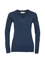 Russell Z710F Trui V-Neck Knitted Regular Fit Verwarmd Dames miniatuur