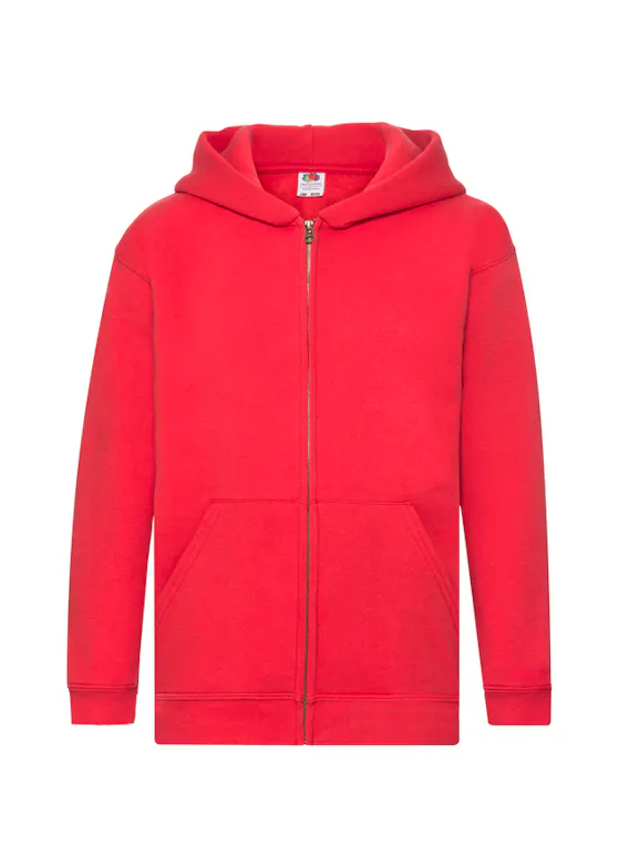 Fruit of The Loom F401K Sweat Jacket Hooded Regular Fit Premium Kinderen
