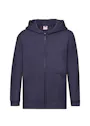Fruit of The Loom F401K Sweat Jacket Hooded Regular Fit Premium Kinderen miniatuur