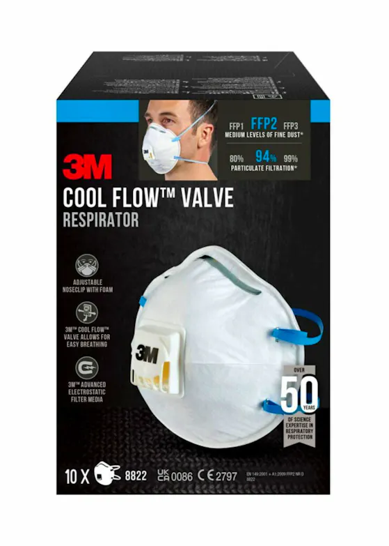 3M Stofmasker FFP2 8822 10-Pak