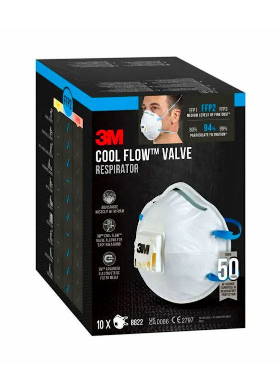3M Stofmasker FFP2 8822 10-Pak