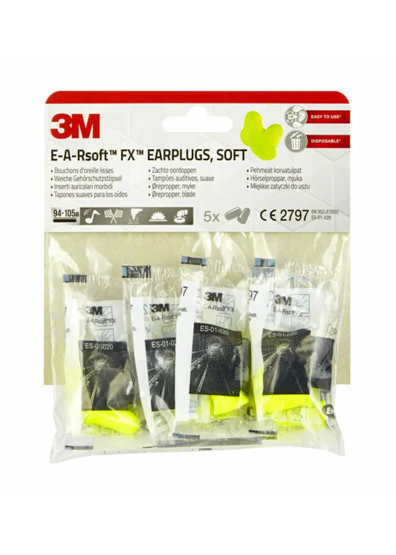 3M Oordoppen Zacht E-A-R Soft FX 5 PR/pak (94-105 dB)