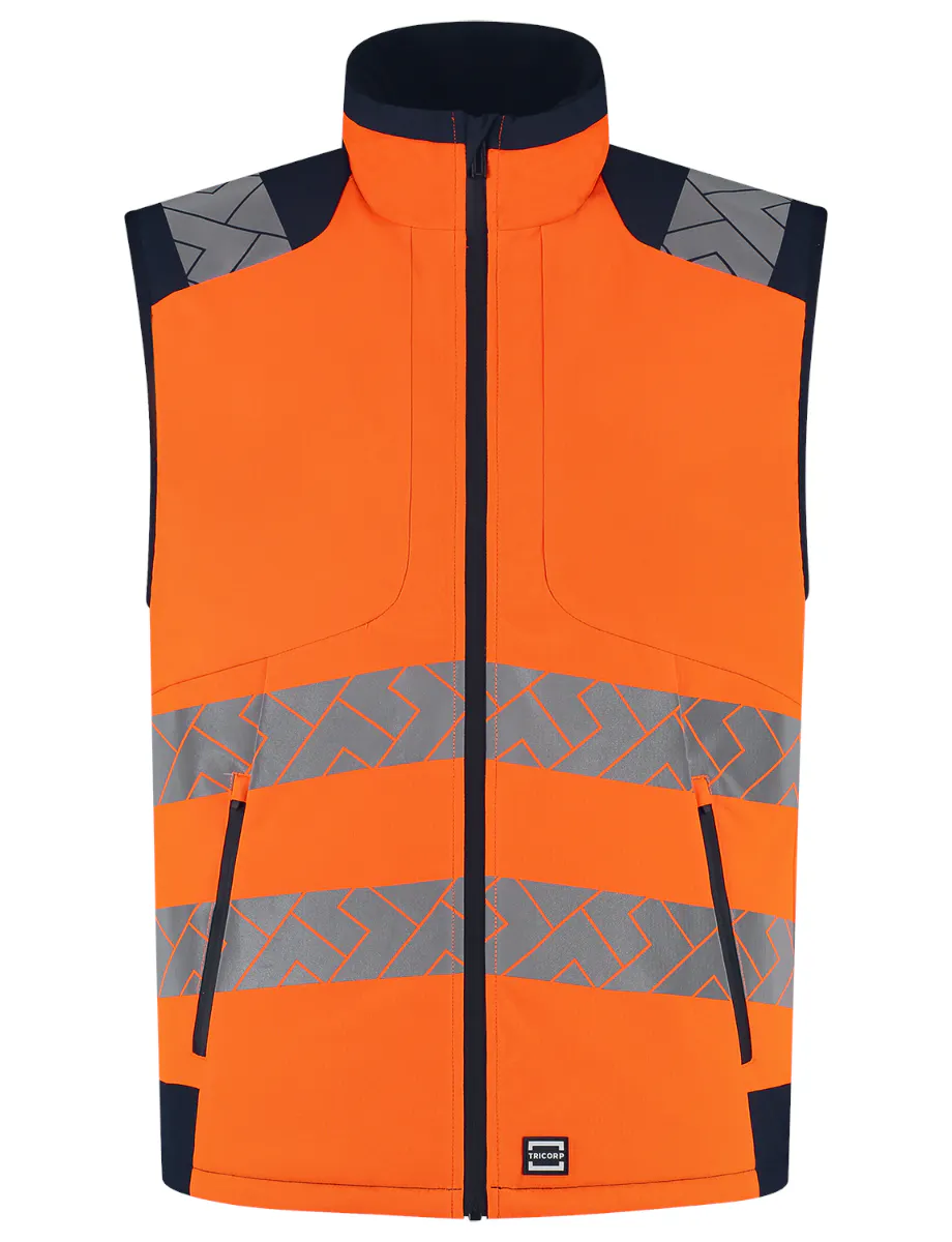 High Vis Oranje/Marineblauw