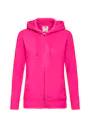 Fruit of The Loom Dames Premium Hooded Sweat Jacket miniatuur