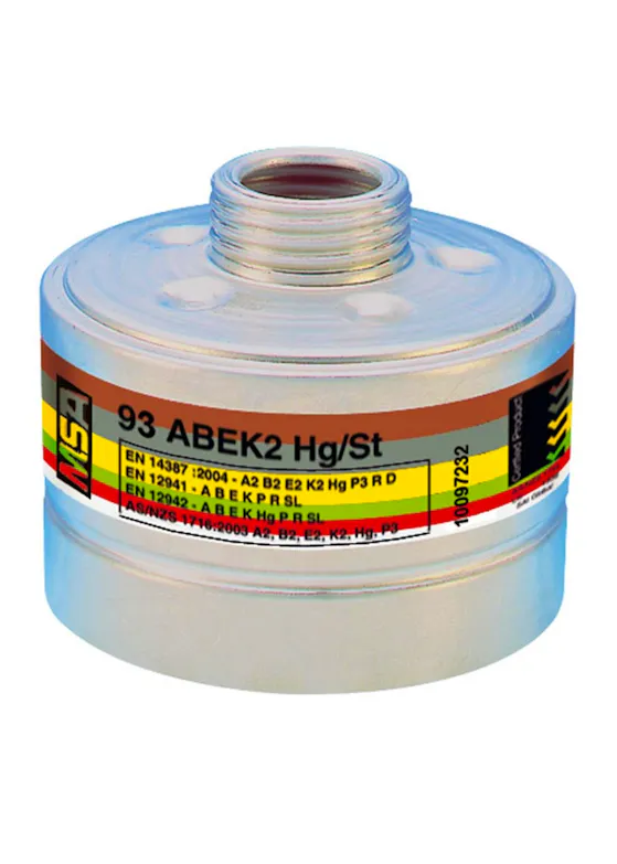 MSA 93 Combinatiefilter A2B2E2K2Hg-P3 R D