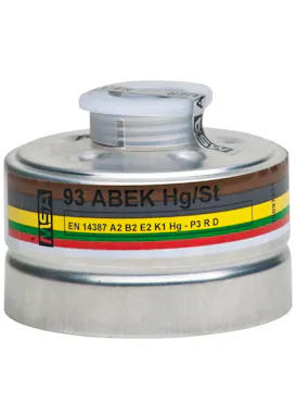 MSA Combinatiefilter 93 A2B2E2K1Hg-P3 R D