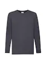Fruit of The Loom F240K Valueweight T-shirt Long Sleeve Regular Fit Kinderen miniatuur