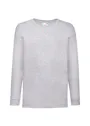 Fruit of The Loom F240K Valueweight T-shirt Long Sleeve Regular Fit Kinderen miniatuur