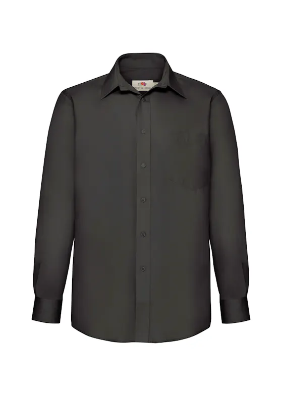 Fruit of The Loom F602 Poplin Shirt Lange Sleeve Regular Fit