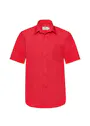 Fruit of The Loom F603 Poplin Shirt Korte Sleeve Regular Fit miniatuur